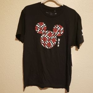 Neff‎ by Disney Mickey Checkered Roses Collab Tee Size Medium